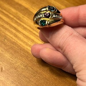 Vintage Gold Jeweled Ring